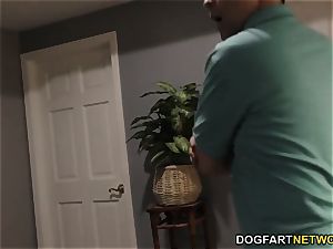 cheating brutha and dad observe Lana Rhoades takes bbc